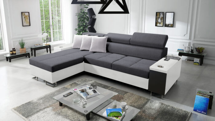 Bequemes Ecksofa mit Schlaffunktion MORENA I MINI