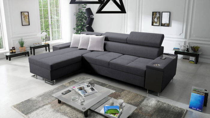 Bequemes Ecksofa mit Schlaffunktion MORENA I MINI