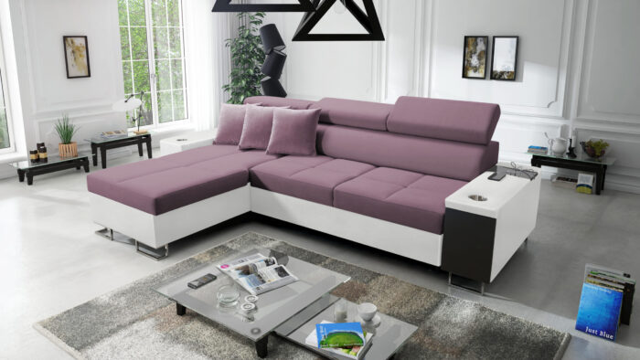 Bequemes Ecksofa mit Schlaffunktion MORENA I MINI