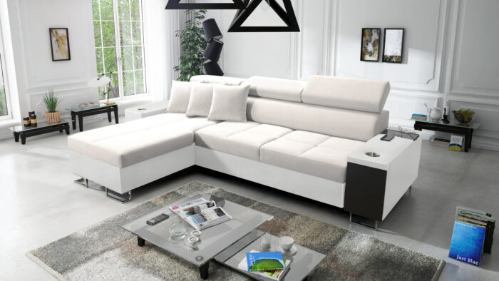 Bequemes Ecksofa mit Schlaffunktion MORENA I MINI