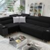 Elegantes Ecksofa mit Konsole und Ladegerät MORENA II