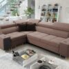 Elegantes Ecksofa mit Konsole und Ladegerät MORENA II