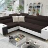 Elegantes Ecksofa mit Konsole und Ladegerät MORENA II
