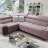 Elegantes Ecksofa mit Konsole und Ladegerät MORENA II