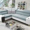 Elegantes Ecksofa mit Konsole und Ladegerät MORENA II