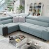 Elegantes Ecksofa mit Konsole und Ladegerät MORENA II