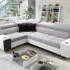 Elegantes Ecksofa mit Konsole und Ladegerät MORENA II