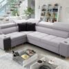 Elegantes Ecksofa mit Konsole und Ladegerät MORENA II