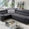 Elegantes Ecksofa mit Konsole und Ladegerät MORENA II