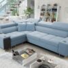 Elegantes Ecksofa mit Konsole und Ladegerät MORENA II
