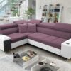 Elegantes Ecksofa mit Konsole und Ladegerät MORENA II