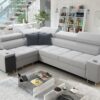 Elegantes Ecksofa mit Konsole und Ladegerät MORENA II
