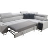 Elegantes Ecksofa mit Konsole und Ladegerät MORENA II