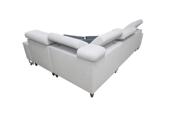 Elegantes Ecksofa mit Konsole und Ladegerät MORENA II