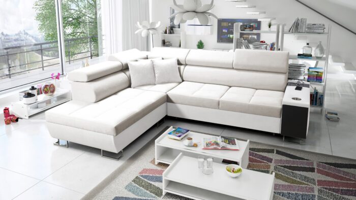 Multifunktionaler Eckschrank MORENA VII in einer breiten Farbpalette