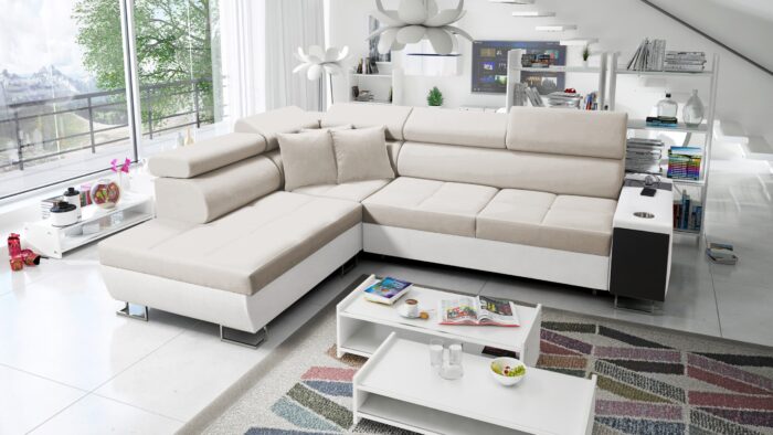 Multifunktionaler Eckschrank MORENA VII in einer breiten Farbpalette