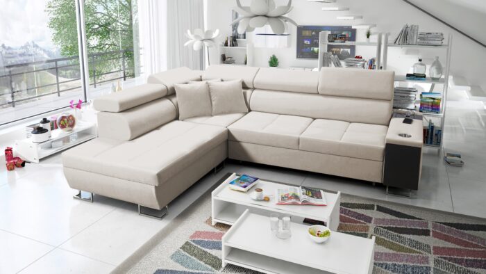 Multifunktionaler Eckschrank MORENA VII in einer breiten Farbpalette