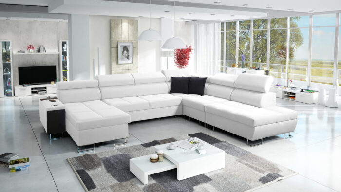 Großer multifunktionaler Eckschrank Morena X, breite Farbpalette