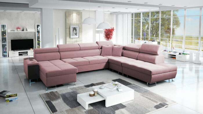 Großer multifunktionaler Eckschrank Morena X, breite Farbpalette