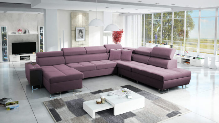 Großer multifunktionaler Eckschrank Morena X, breite Farbpalette