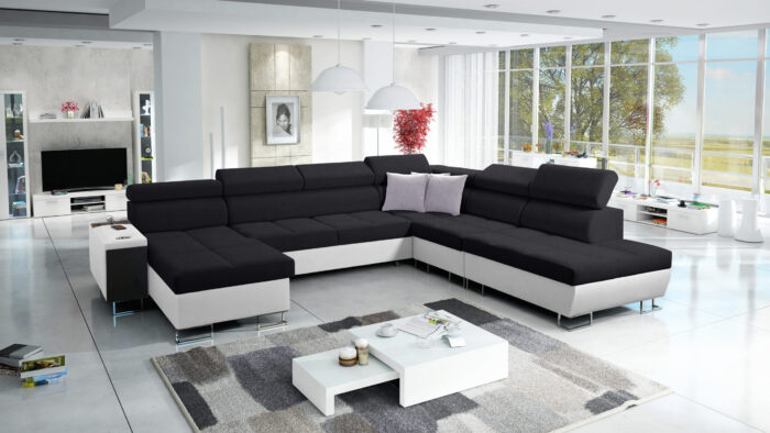 Großer multifunktionaler Eckschrank Morena X, breite Farbpalette