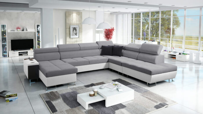 Großer multifunktionaler Eckschrank Morena X, breite Farbpalette