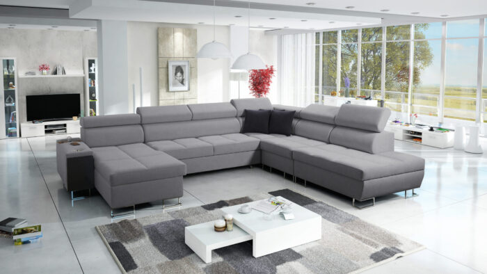 Großer multifunktionaler Eckschrank Morena X, breite Farbpalette