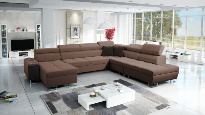 Großer multifunktionaler Eckschrank Morena X, breite Farbpalette