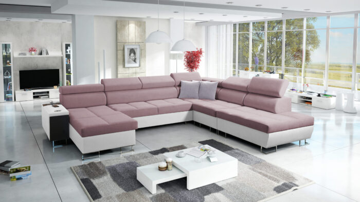 Großer multifunktionaler Eckschrank Morena X, breite Farbpalette