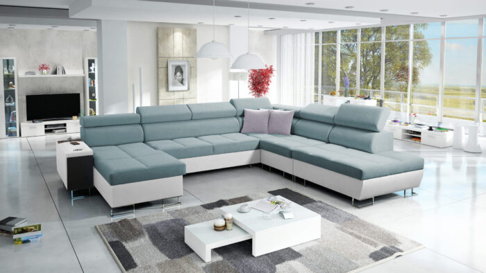 Großer multifunktionaler Eckschrank Morena X, breite Farbpalette