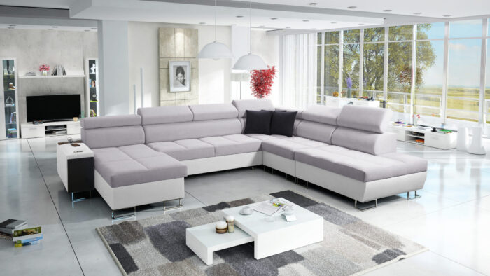 Großer multifunktionaler Eckschrank Morena X, breite Farbpalette