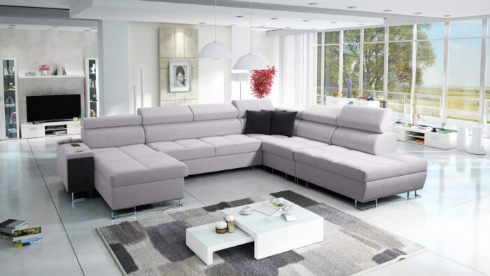 Großer multifunktionaler Eckschrank Morena X, breite Farbpalette