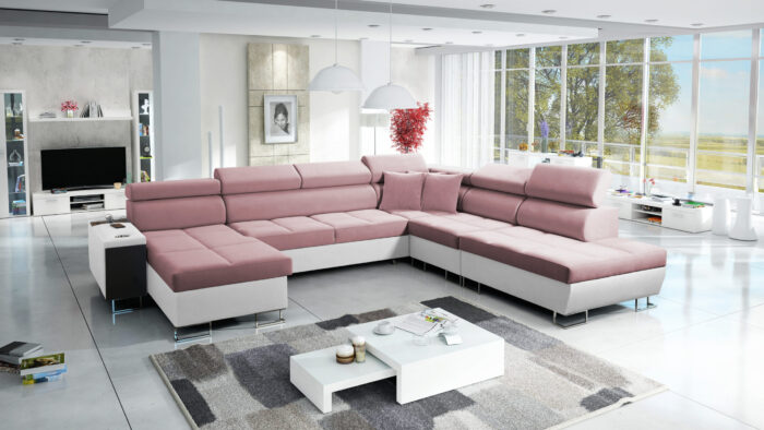 Großer multifunktionaler Eckschrank Morena X, breite Farbpalette