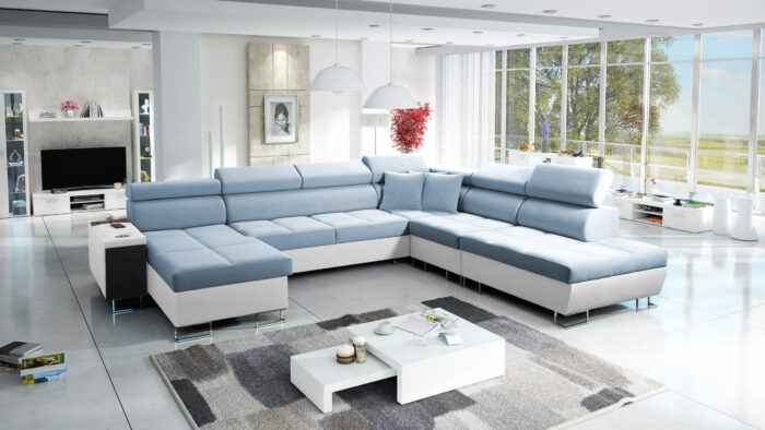 Großer multifunktionaler Eckschrank Morena X, breite Farbpalette