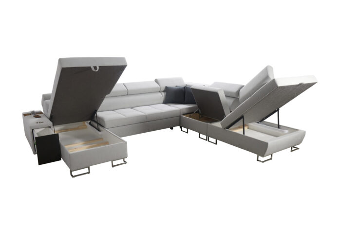 Großer multifunktionaler Eckschrank Morena X, breite Farbpalette