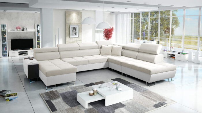 Großer multifunktionaler Eckschrank Morena X, breite Farbpalette