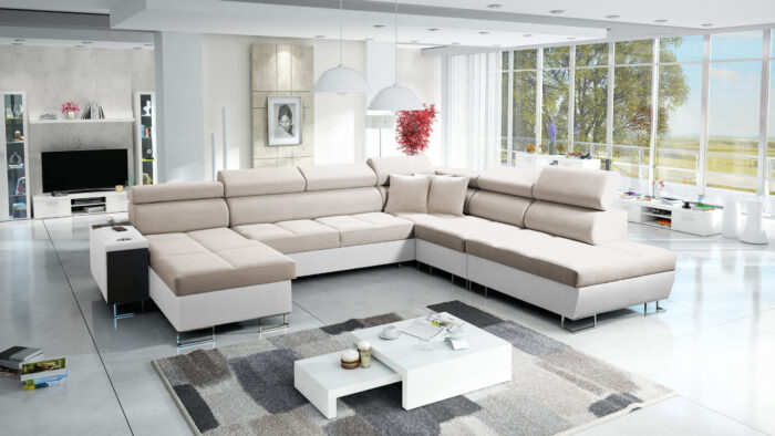 Großer multifunktionaler Eckschrank Morena X, breite Farbpalette