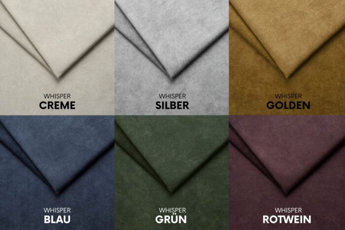 Lux 2+1 + 1 Sofagarnitur, elegant, klassisch, schick in elegantem Whisper Stoff