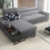 Luxuriöses, komfortables, modernes Ecksofa MELODY I MAXI mit Usb und Regal