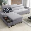 Luxuriöses, komfortables, modernes Ecksofa MELODY I MAXI mit Usb und Regal