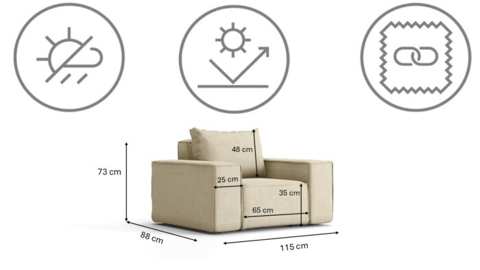 Gartenmöbel set 3+1+1 für den Garten, Terrasse, gartenmöbel lounge set SONNE EXCLUSIVE