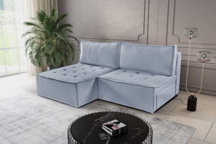 Bohoo Mini modernes Ecksofa mit Schlaffunktion
