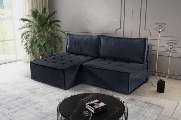 Bohoo Mini modernes Ecksofa mit Schlaffunktion