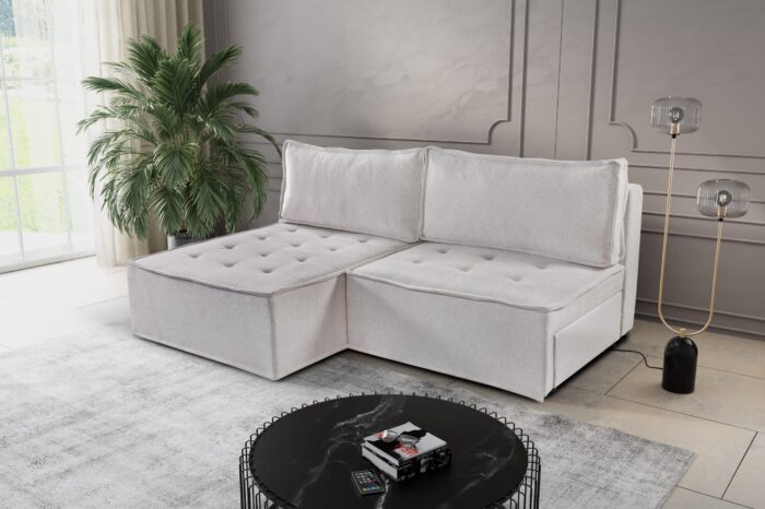 Bohoo Mini modernes Ecksofa mit Schlaffunktion