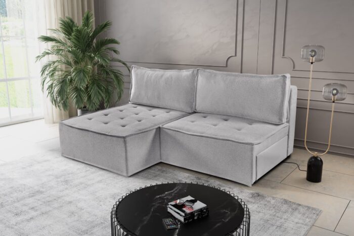 Bohoo Mini modernes Ecksofa mit Schlaffunktion