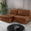 Bohoo Mini modernes Ecksofa mit Schlaffunktion