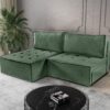 Bohoo Mini modernes Ecksofa mit Schlaffunktion