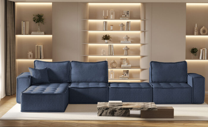 Ecksofa L-from Bohoo XL mit modularem Design und hoher Komfort