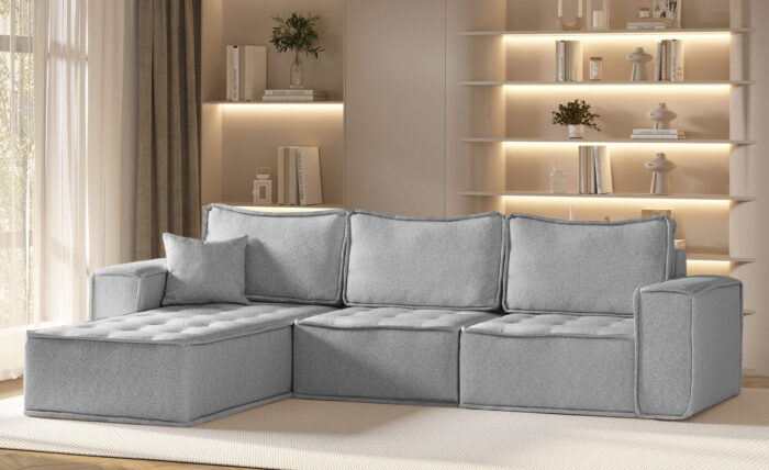 Ecksofa L-förmige Bohoo-Maxi-Ecksofa in zeitlosem Design