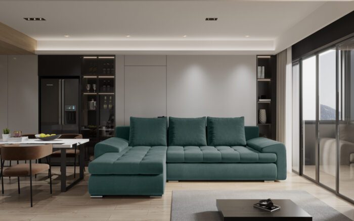 Elegantes und modernes Ecksofa TOMI